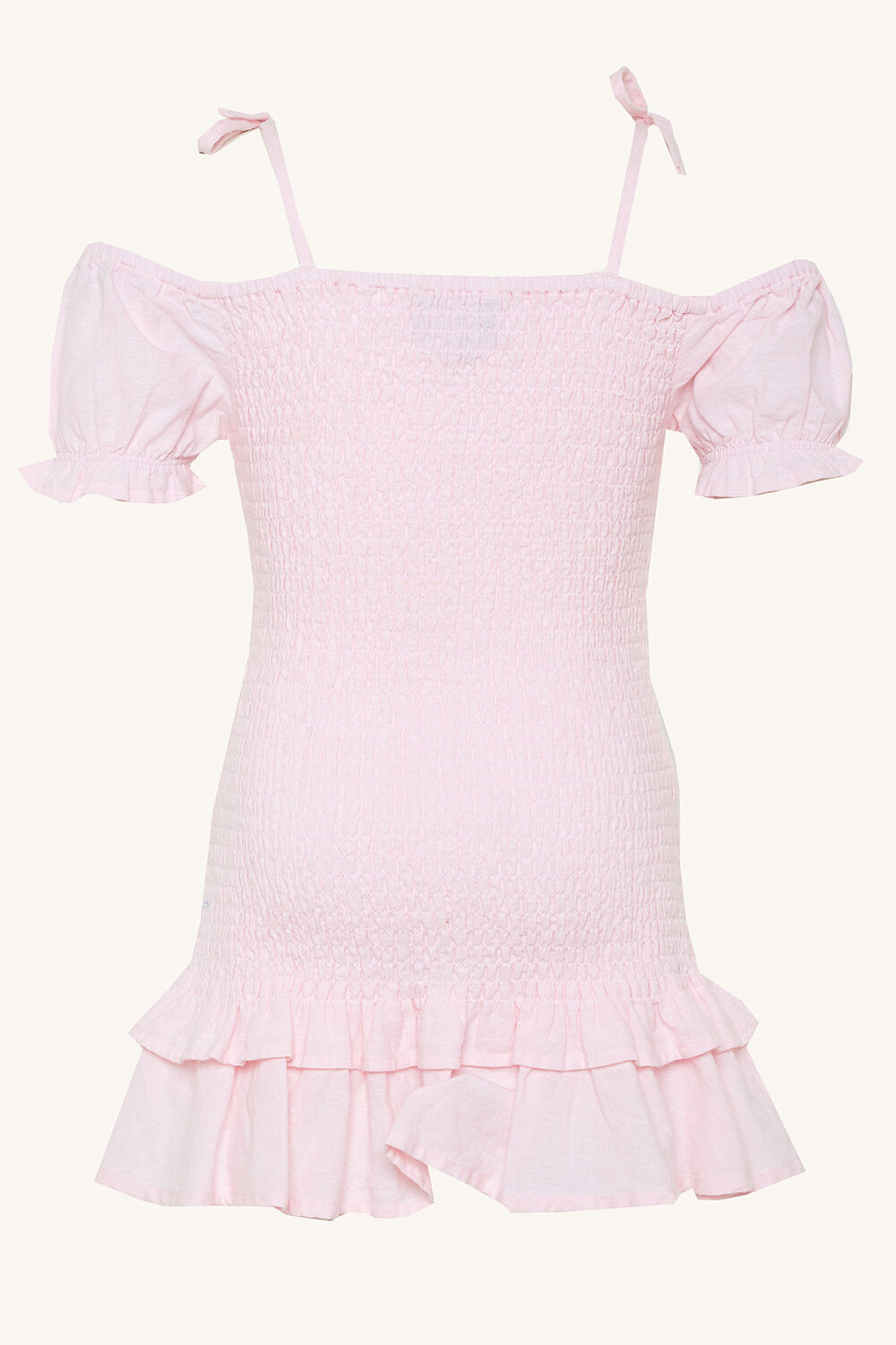 GWEN MINI DRESS in colour BLUSHING BRIDE