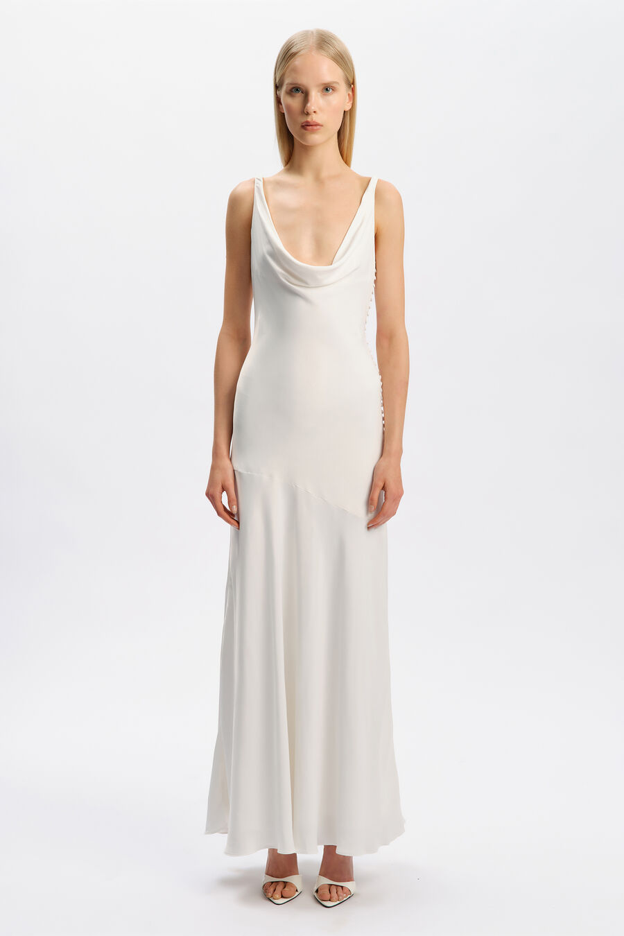 Carolyn Cowl Neck Maxi Dress