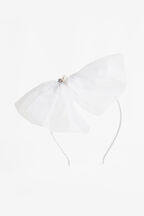 POPPY HEADBAND in colour CLOUD DANCER