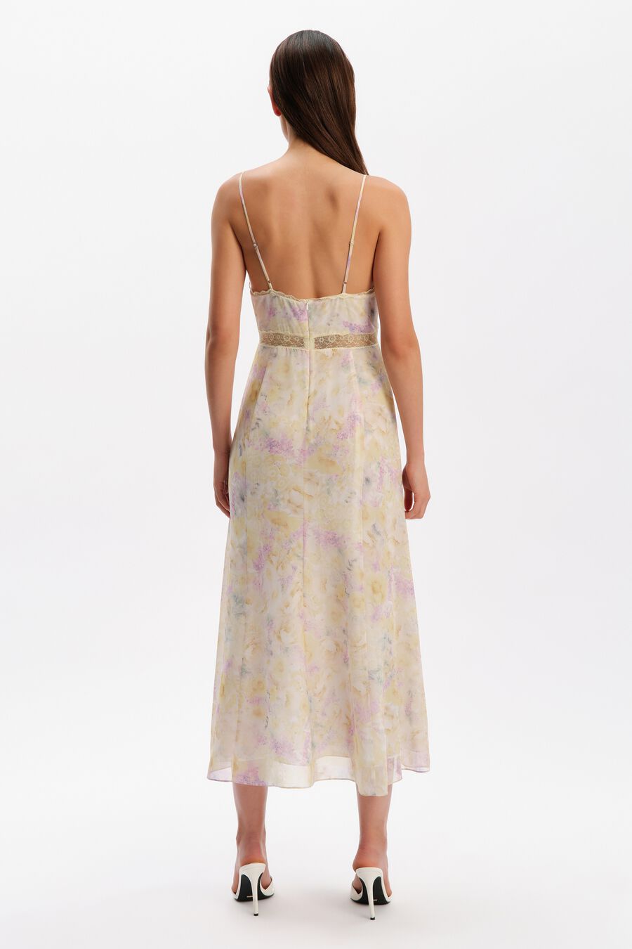 Livia Lace Detail Midi Dress