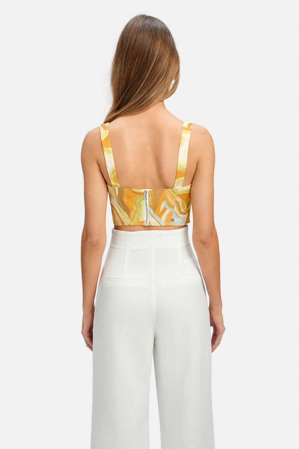 TIANI CORSET BUSTIER in colour SPECTRA YELLOW