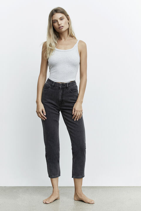 THE MUM JEAN in colour PEWTER