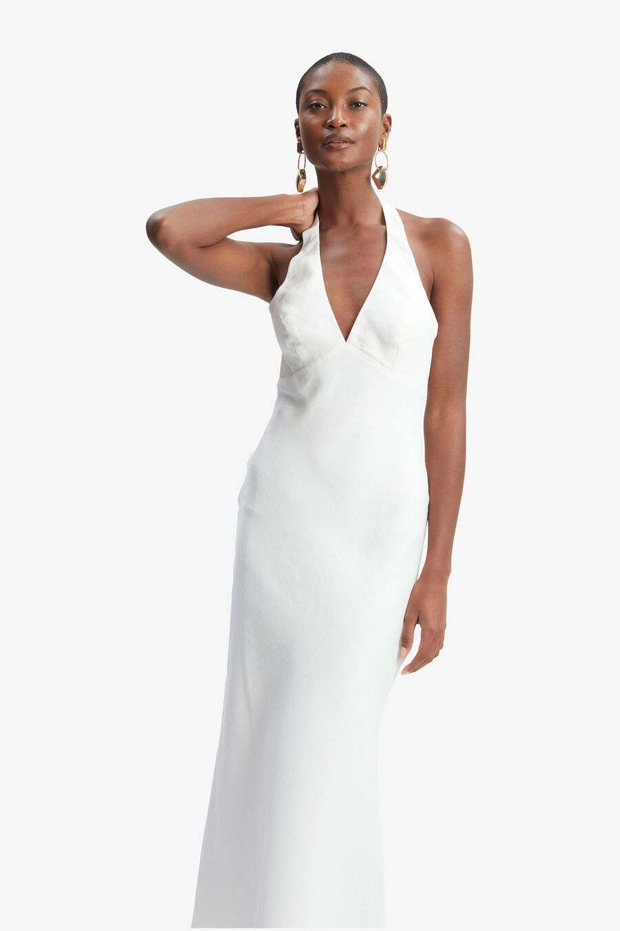 Paola Halter Linen Midi Dress