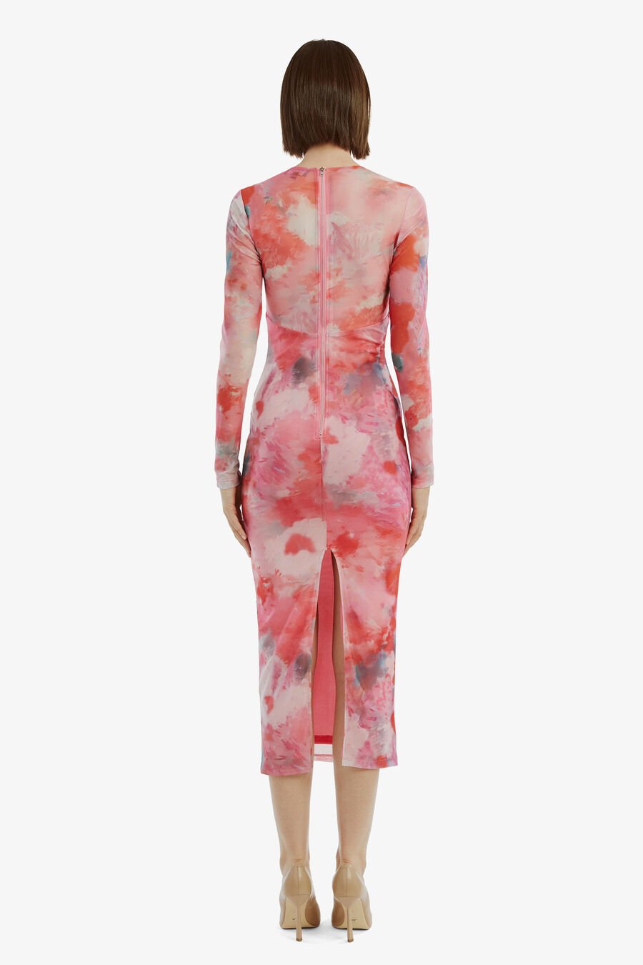 Lena Mesh Midi Dress