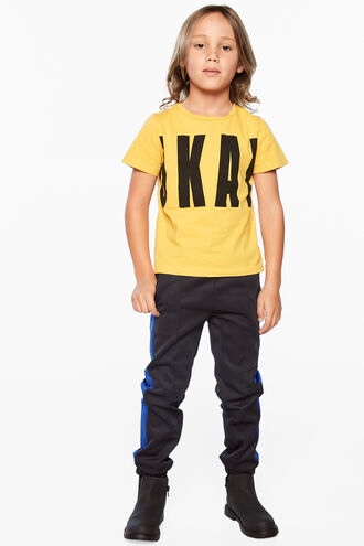 BLOCK TRACK PANT in colour EBONY