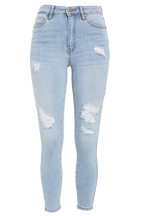 KHLOE HI CROP JEAN in colour CITADEL