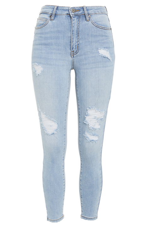 KHLOE HI CROP JEAN in colour CITADEL