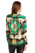 SCARF PRINT SHIRT in colour CLASSIC GREEN