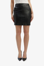 ALEXIS PU SKIRT in colour CAVIAR