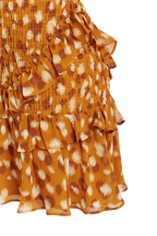 BAMBINA FRILL DRESS in colour GOLDEN OCHRE