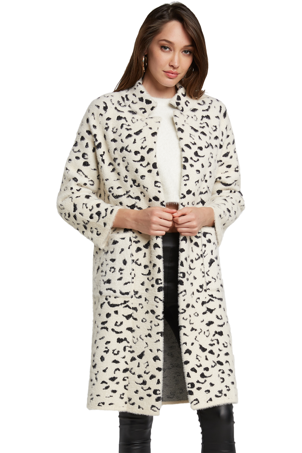 Leopard Coatigan in B\u0026w Leop | Bardot