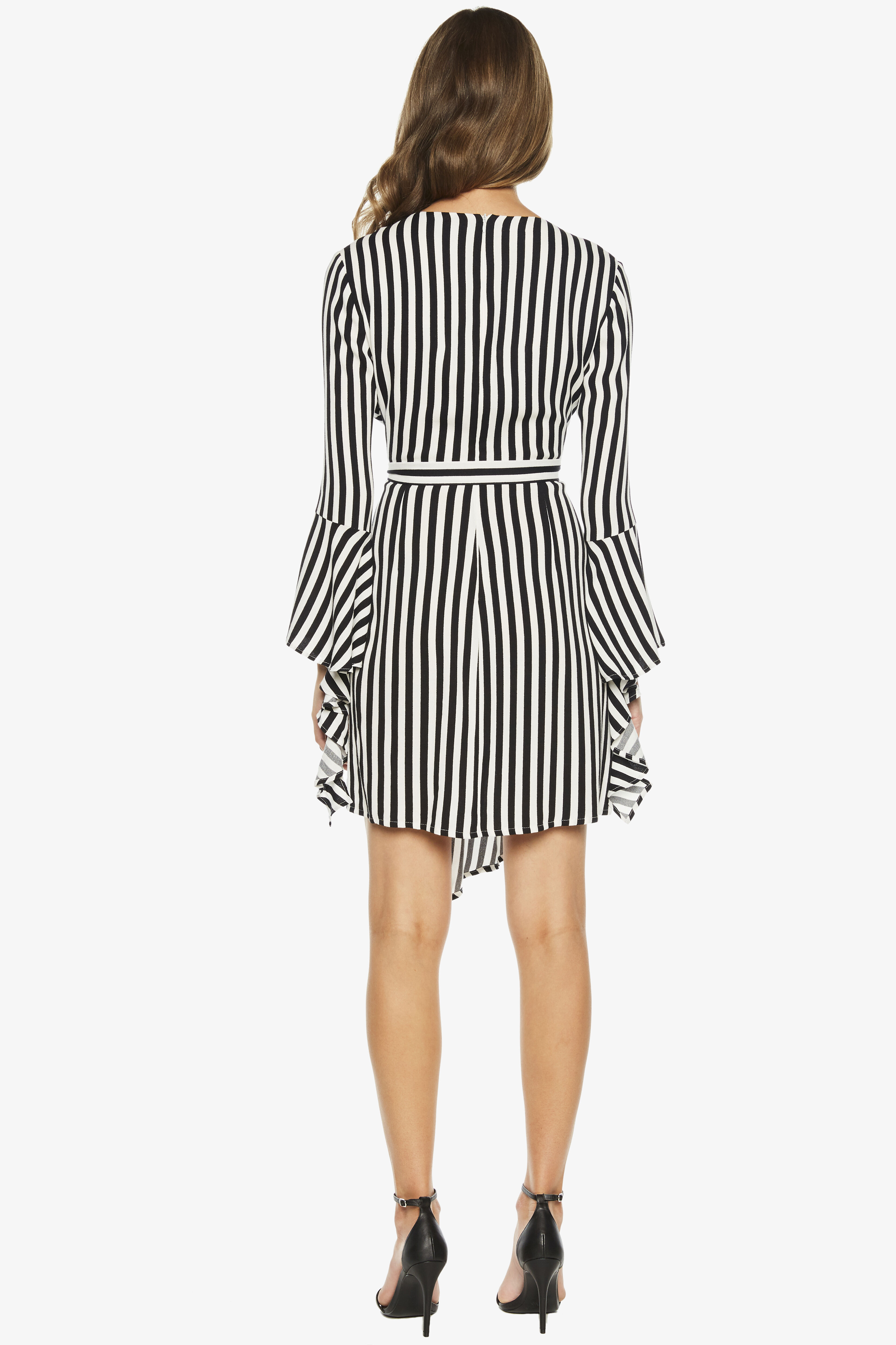 Bardot striped wrap dress Clearance