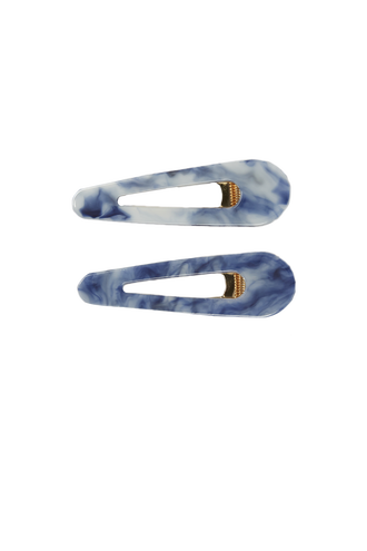 DOUBLE CLIP SET in colour TORTOISE SHELL