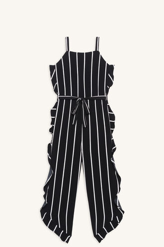 ARIA RUFFLE JUMPSUIT in colour BRIGHT WHITE