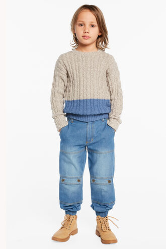 RYDER DENIM CARGO in colour ASHLEY BLUE