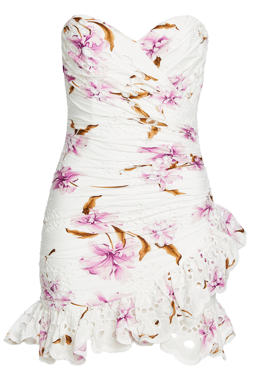 FLORAL PRINT DRESS in colour BLANC DE BLANC