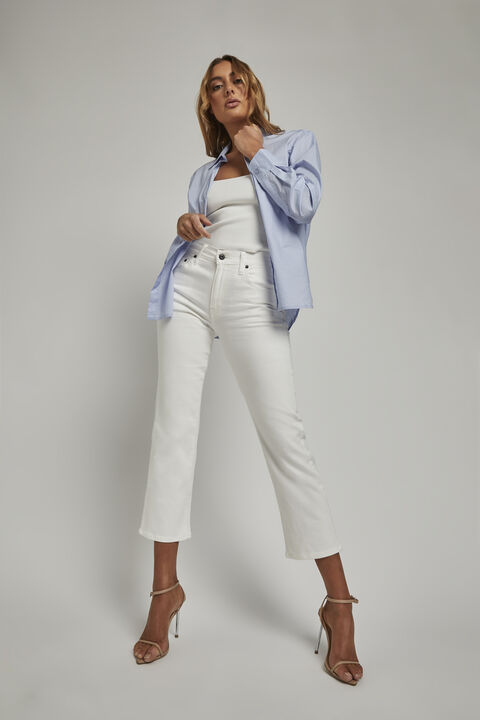CIARA STRAIGHT JEAN in colour BRIGHT WHITE