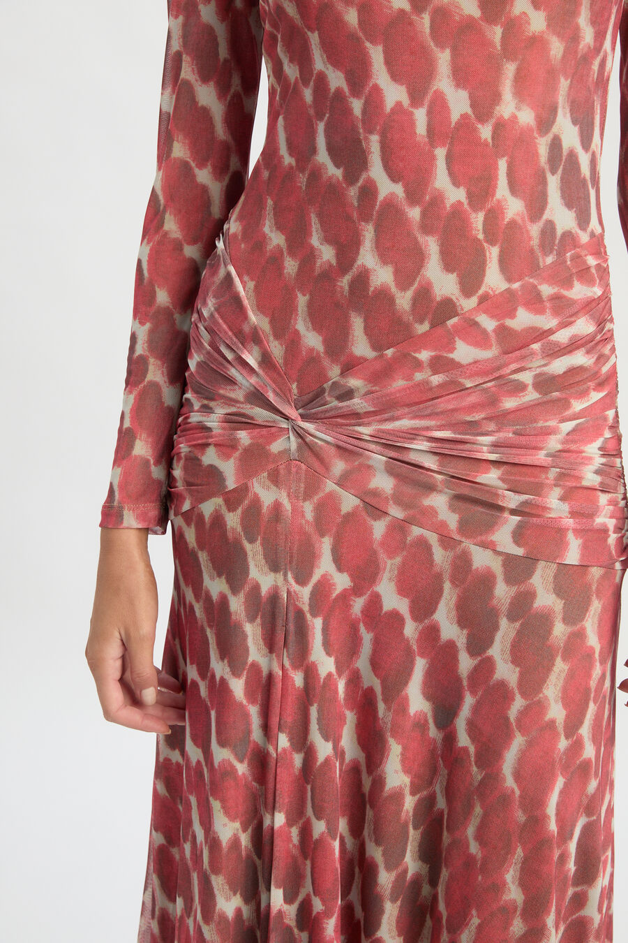 Lea Printed Mesh Dress