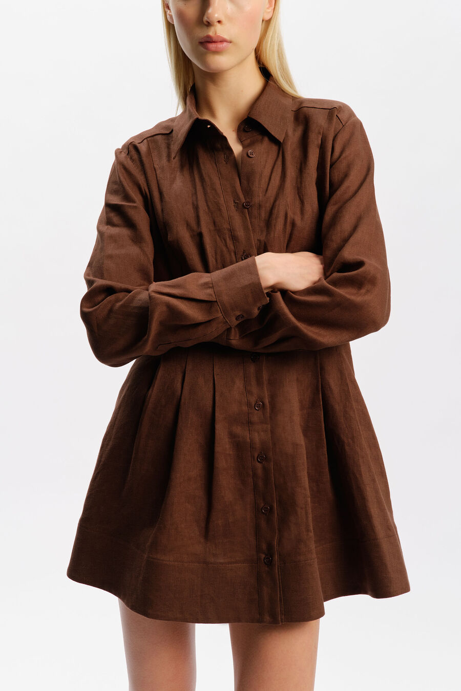 Dianna Linen Shirt Dress
