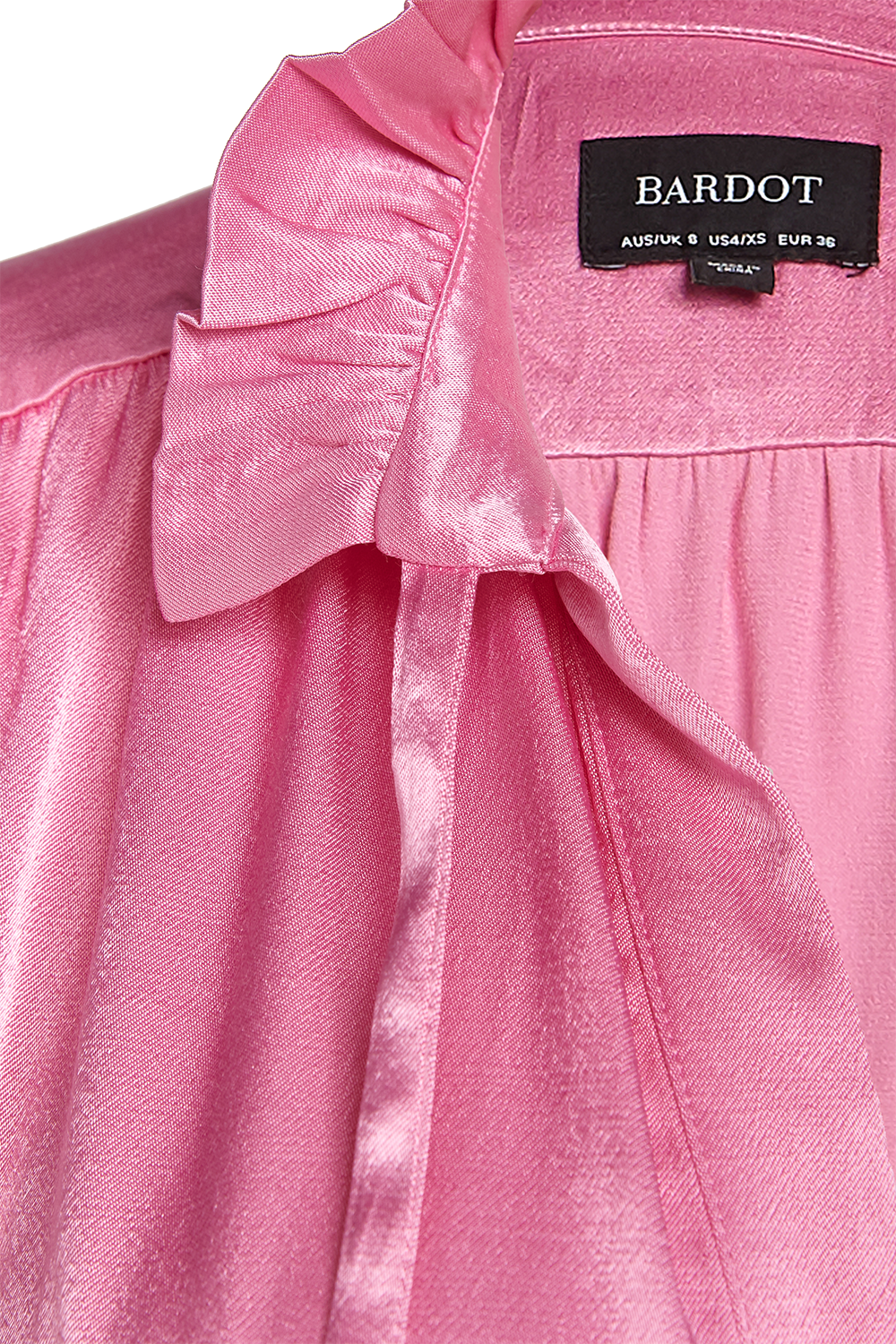 RACHELLE FRILL DRESS in colour SEA PINK