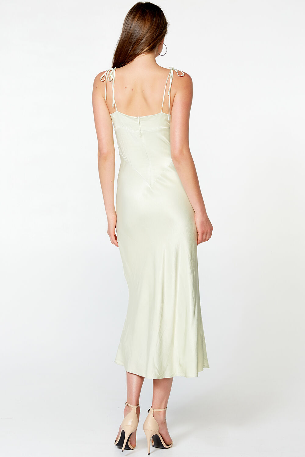 Pistachio slip dress clearance