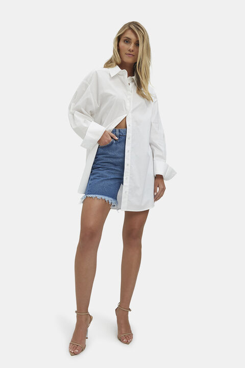 CLASSIC OVERSIZED SHIRT in colour BRIGHT WHITE