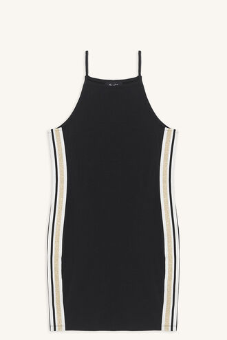 RAF KNIT DRESS in colour JET BLACK
