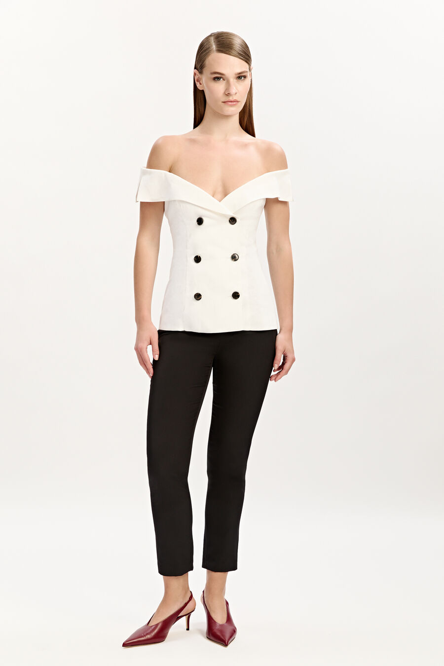 Eliora Button Front Linen Top