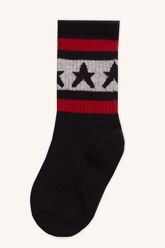 STRIPE BOYS SOCK in colour METEORITE