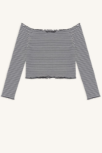 HEART IT LONG SLEEVE TOP in colour PATRIOT BLUE