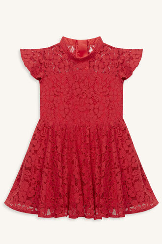KATANNA LACE DRESS in colour LOLLIPOP