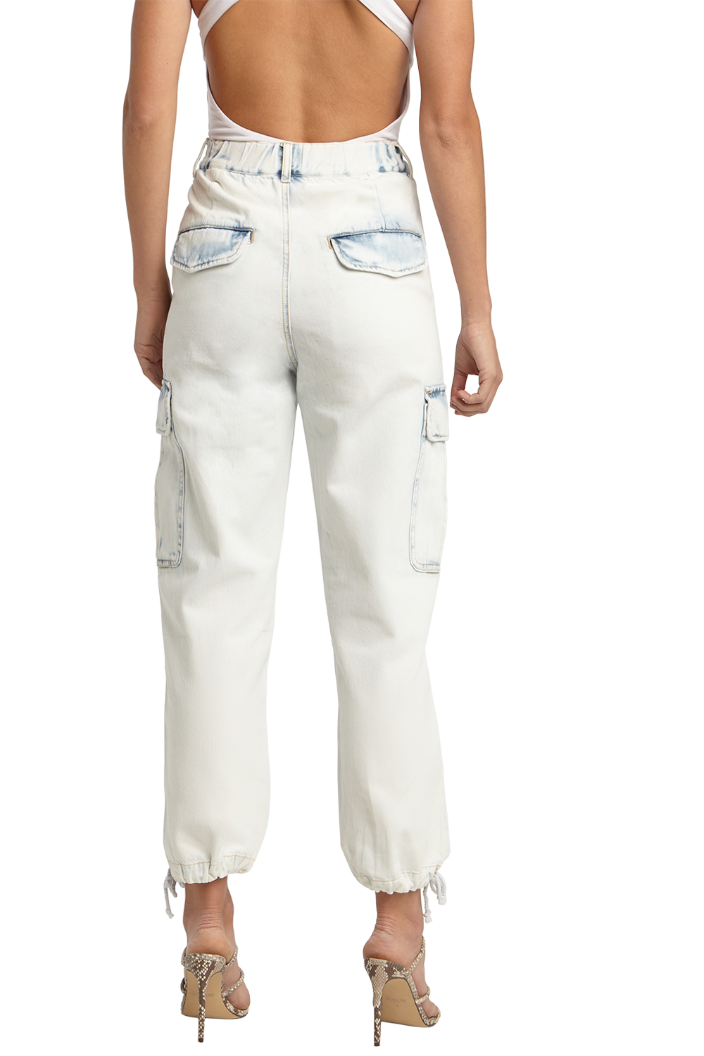 SUPER BLEACH CARGO JEAN in colour PLEIN AIR