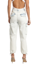 SUPER BLEACH CARGO JEAN in colour PLEIN AIR