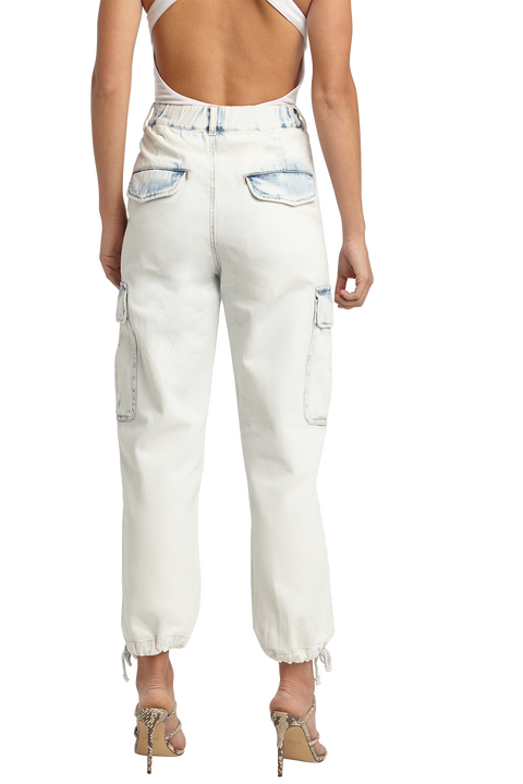 SUPER BLEACH CARGO JEAN in colour PLEIN AIR