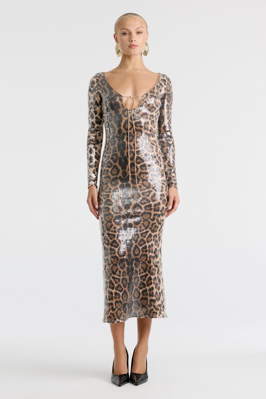 Verona Sequin Midi Dress