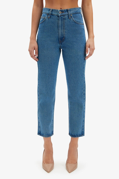 GISELE STRAIGHT LEG JEAN in colour TRUE NAVY
