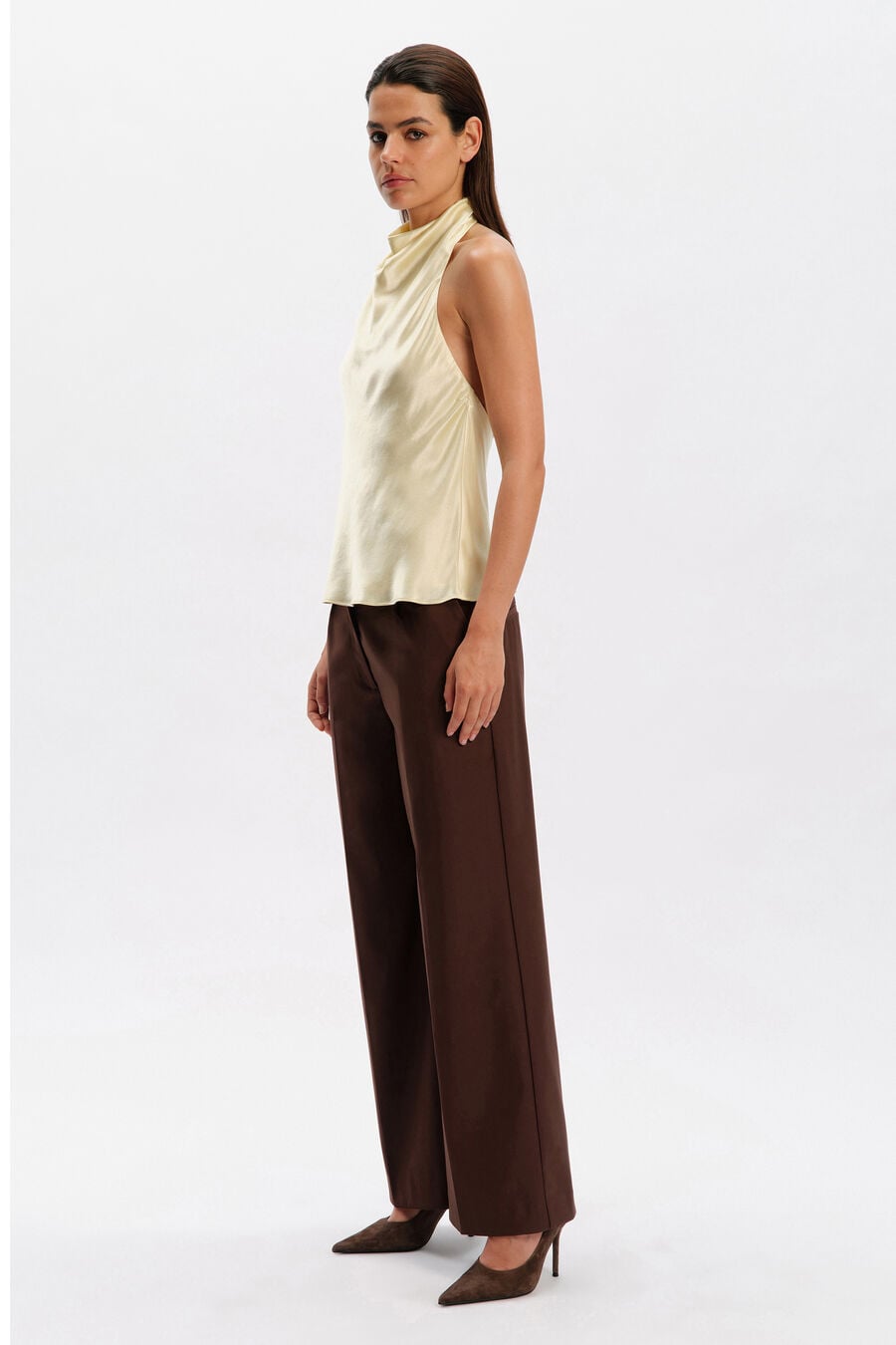 Solene High Cowl Neck Top