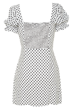 PRESLEY MINI DRESS in colour CLOUD DANCER