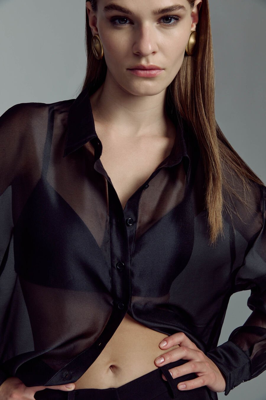 Luana Oversized Organza Shirt