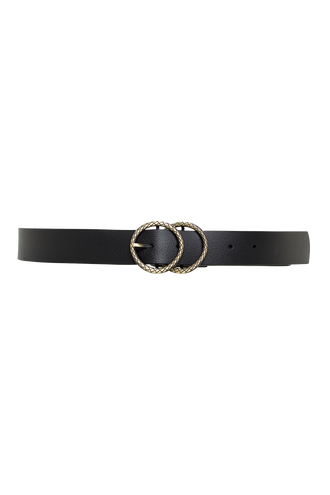 SNAKE DOUBLE CIRCLE BELT in colour METEORITE