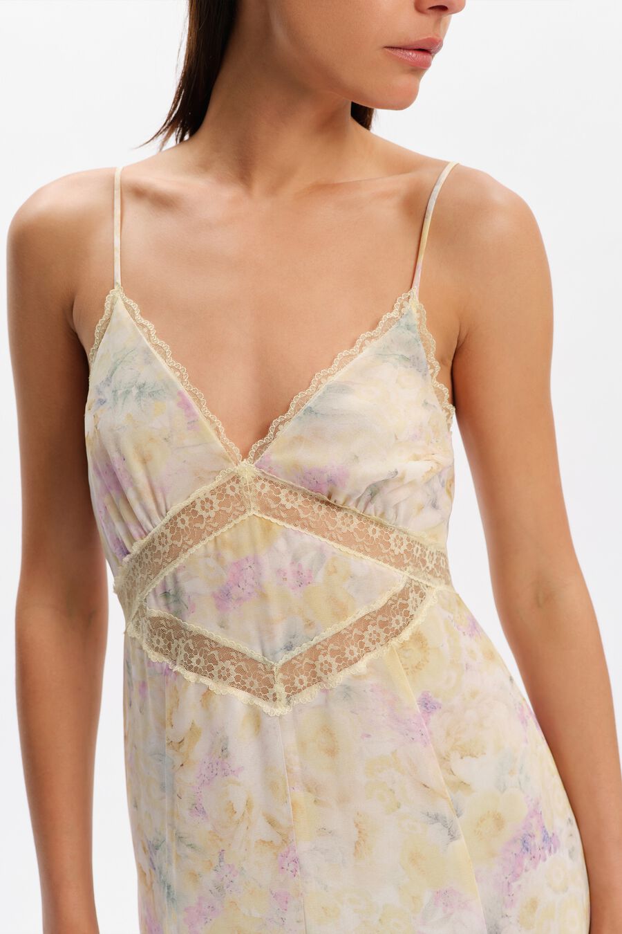 Livia Lace Detail Midi Dress