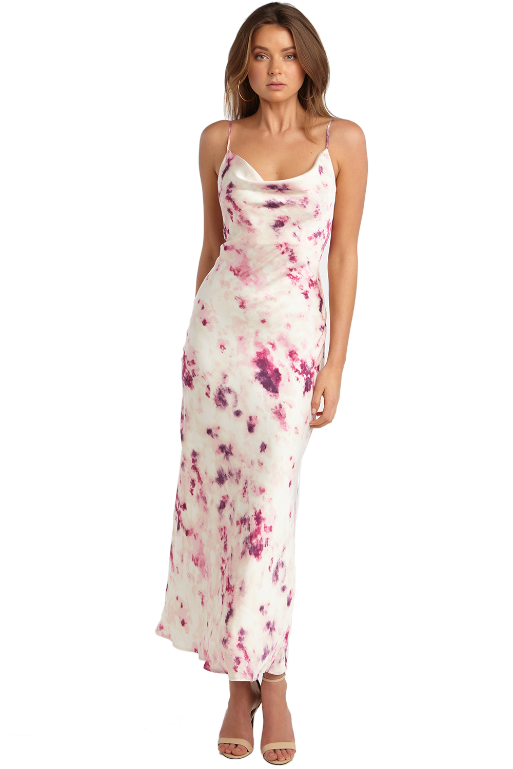 Tie Dye Slip Dress in Prpl Tdye | Bardot