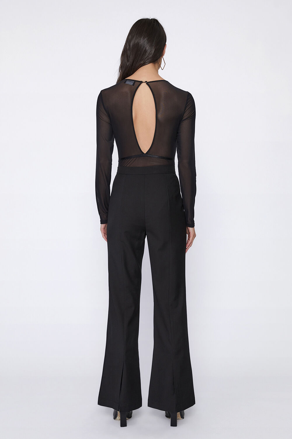 MILLY TAILORED PANT in colour CAVIAR