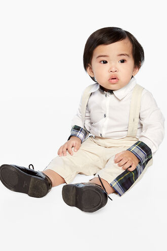 TARTAN CHINO OVERALL in colour BLEACHED SAND