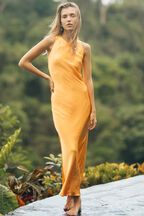 GEMIMA SLIP DRESS in colour JAFFA ORANGE