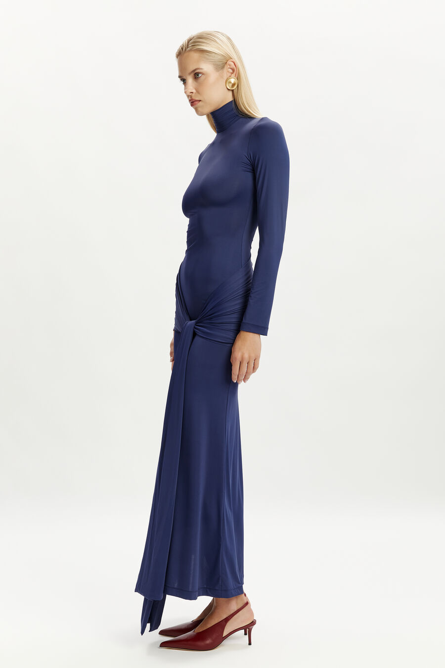 Alix Maxi Tie Front Dress