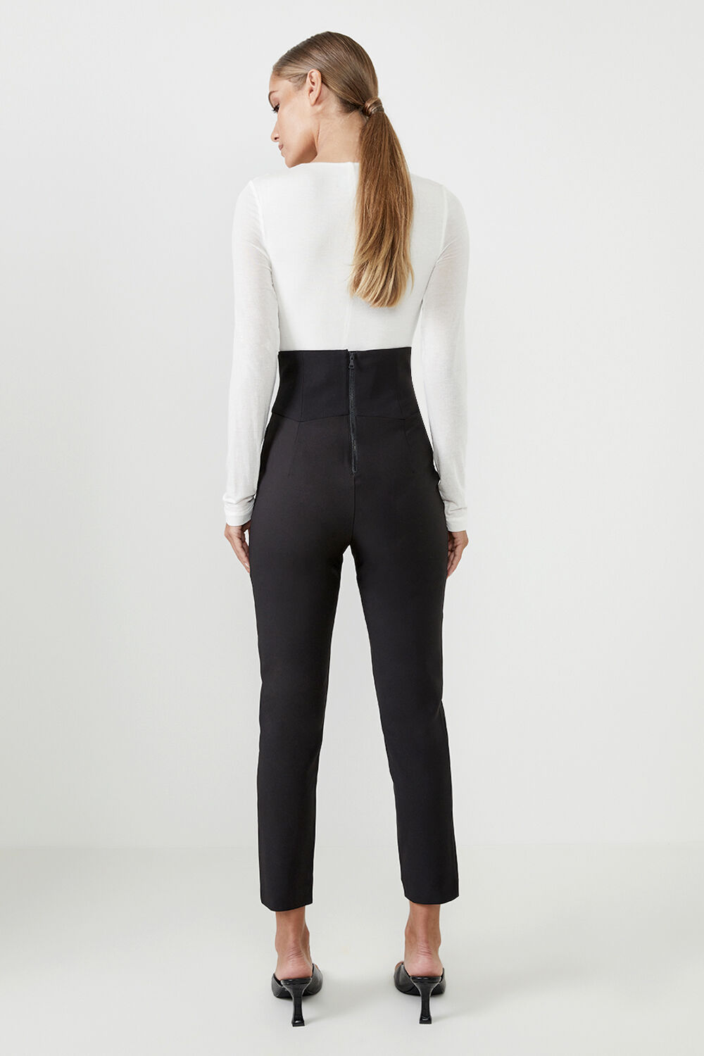 CORSET PANT in colour CAVIAR