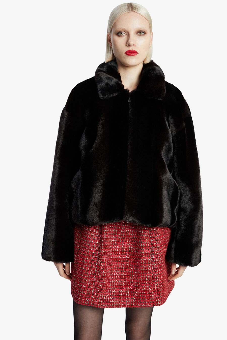 Sylvie Zip Faux Fur Jacket