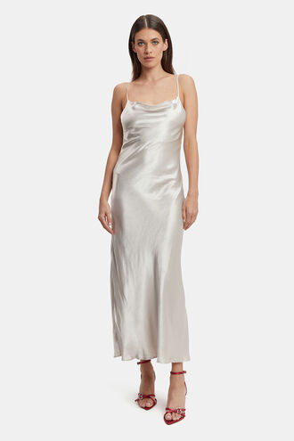 TRINA SLIP DRESS in colour RAINY DAY