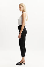 KHLOE HI CROP JEAN in colour CAVIAR